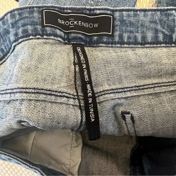 Brockenbow Lily Slim Medium Waist Ritz Blue Light Trip Jeans NWOT B17/9 - Picture 8 of 13